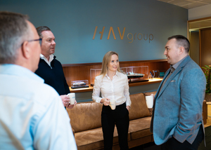 HAV Design-coworkers-casual-conversation-office-coffee